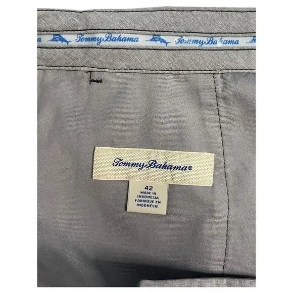 Tommy Bahama Shorts Mens 42 Gray Performance Stretch Golf Casual Lightweight - Picture 6 of 16